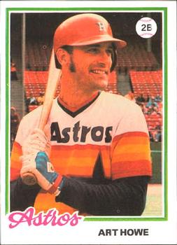 1978 Topps Burger King Houston Astros #16 Art Howe Front