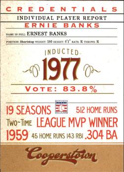 2012 Panini Cooperstown - Credentials #6 Ernie Banks Front