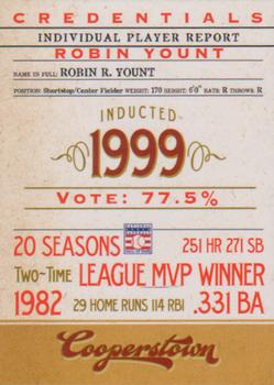 2012 Panini Cooperstown - Credentials #7 Robin Yount Front
