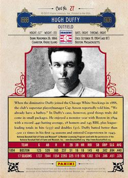 2012 Panini Cooperstown - Crystal Collection #27 Hugh Duffy Back