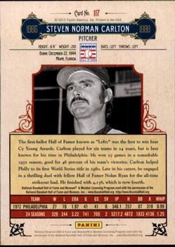 2012 Panini Cooperstown - Crystal Collection #117 Steve Carlton Back