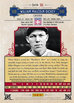 2012 Panini Cooperstown - Crystal Collection #55 Bill Dickey Back