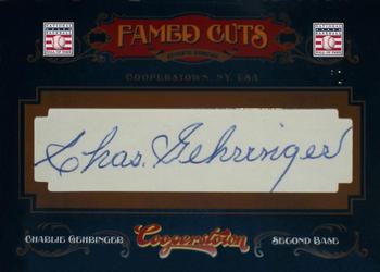 2012 Panini Cooperstown - Famed Cuts #23 Charlie Gehringer Front