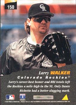 1996 Pinnacle #150 Larry Walker Back