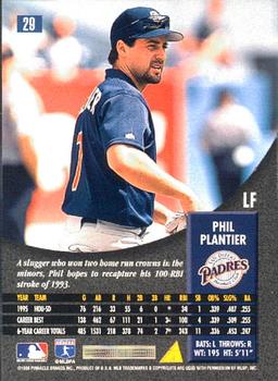 1996 Pinnacle #29 Phil Plantier Back