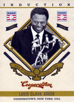 2012 Panini Cooperstown - Induction #20 Lou Brock Front