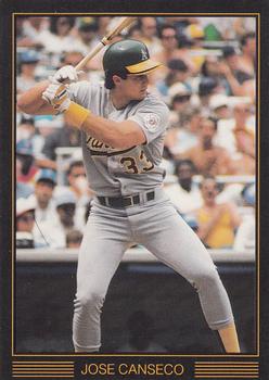 1989 Pacific Cards & Comics Orange Border (unlicensed) #7 Jose Canseco Front