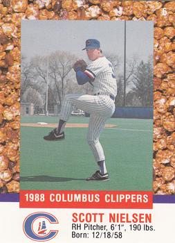 1988 Columbus Clippers Police #6 Scott Nielsen Front