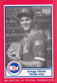 1990 Pan Am Team USA Red BDK #12 Gregg Olson Front