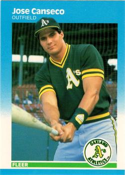 1987 Fleer - Glossy #389 Jose Canseco Front