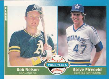 1987 Fleer - Glossy #653 Rob Nelson / Steve Fireovid Front