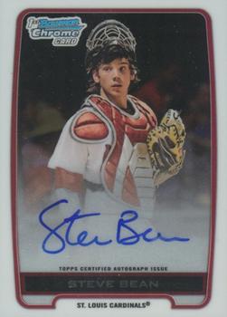 2012 Bowman Draft Picks & Prospects - Chrome Draft Pick Autographs #BCA-SB Steve Bean Front