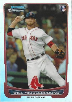 2012 Bowman Draft Picks & Prospects - Chrome Refractors #40 Will Middlebrooks Front