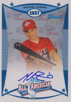 2012 Bowman Draft Picks & Prospects - AFLAC All-American Classic Autographs #AFLAC-MZ Michael Zunino Front
