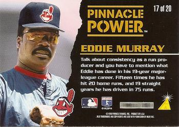 1996 Pinnacle - Pinnacle Power #17 Eddie Murray Back