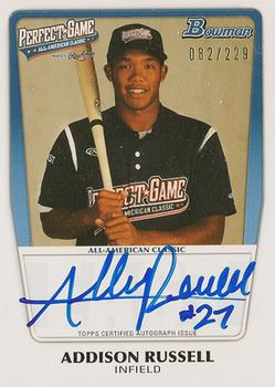 2012 Bowman Draft Picks & Prospects - Perfect Game All-American Classic Autographs #AAC-AR Addison Russell Front