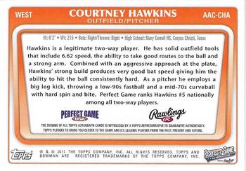 2012 Bowman Draft Picks & Prospects - Perfect Game All-American Classic Autographs #AAC-CHA Courtney Hawkins Back