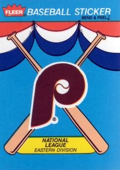 1989 Fleer - Team Stickers #NNO Philadelphia Phillies Front