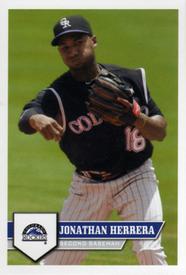 2011 Topps Stickers #255 Jonathan Herrera Front