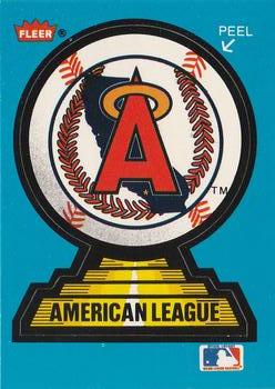 1987 Fleer - Team Stickers #NNO California Angels Front