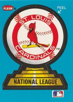 1987 Fleer - Team Stickers #NNO St. Louis Cardinals Front