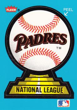 1987 Fleer - Team Stickers #NNO San Diego Padres Front