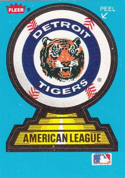 1987 Fleer - Team Stickers #NNO Detroit Tigers Front