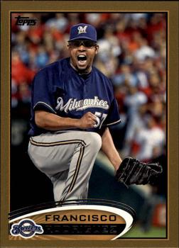 2012 Topps - Gold #499 Francisco Rodriguez Front