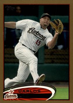2012 Topps - Gold #592 Carlos Lee Front