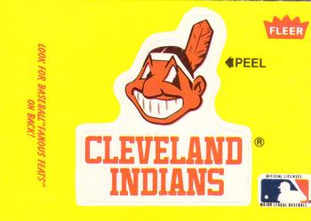 1986 Fleer - Team Stickers #NNO Cleveland Indians Logo Front