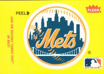 1986 Fleer - Team Stickers #NNO New York Mets Logo Front