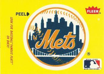 1986 Fleer - Team Stickers #NNO New York Mets Logo Front