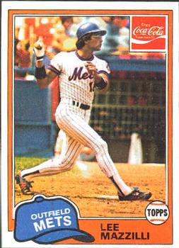 1981 Topps Coca-Cola New York Mets #6 Lee Mazzilli  Front