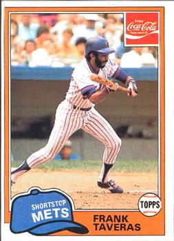 1981 Topps Coca-Cola New York Mets #9 Frank Taveras  Front