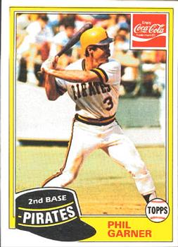 1981 Topps Coca-Cola Pittsburgh Pirates #5 Phil Garner  Front