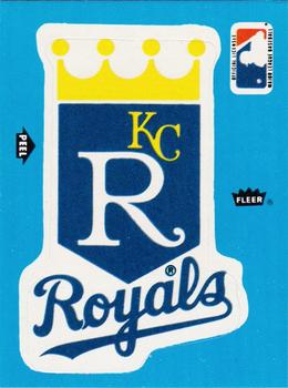 1985 Fleer - Team Stickers Small Print #NNO Kansas City Royals Logo Front