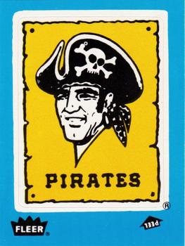 1985 Fleer - Team Stickers Small Print #NNO Pittsburgh Pirates Logo Front