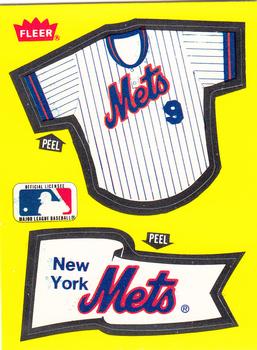 1985 Fleer - Team Stickers Small Print #NNO New York Mets Jersey Front