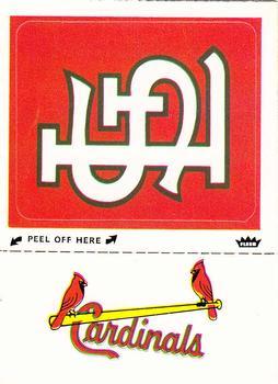 1982 Fleer - Team Stickers #NNO St. Louis Cardinals Monogram Front