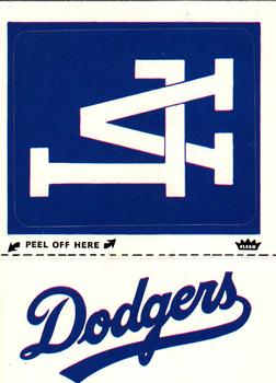1982 Fleer - Team Stickers #NNO Los Angeles Dodgers Monogram Front