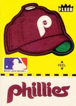 1982 Fleer - Team Stickers #NNO Philadelphia Phillies Cap Front