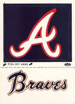 1982 Fleer - Team Stickers #NNO Atlanta Braves Monogram Front