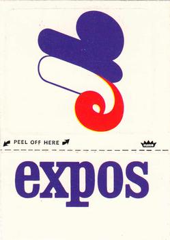 1982 Fleer - Team Stickers #NNO Montreal Expos Monogram Front