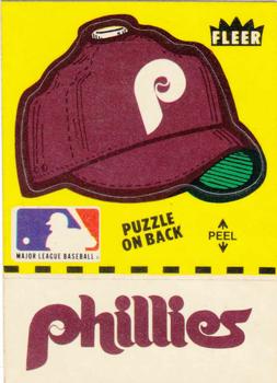 1982 Fleer - Team Stickers #NNO Philadelphia Phillies Cap Front