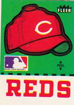 1982 Fleer - Team Stickers #NNO Cincinnati Reds Cap Front