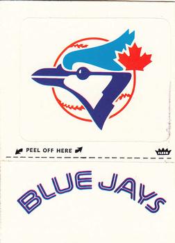1982 Fleer - Team Stickers #NNO Toronto Blue Jays Monogram Front