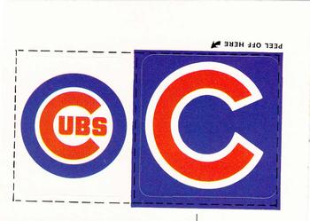 1982 Fleer - Team Stickers #NNO Chicago Cubs Monogram Front