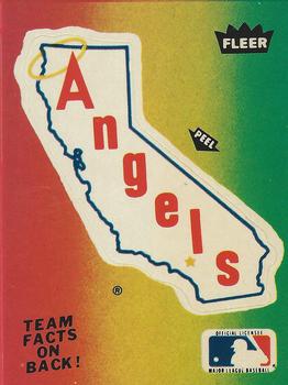1983 Fleer - Team Stickers #NNO California Angels  Logo Front