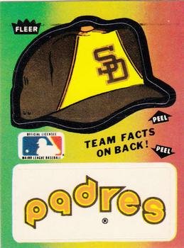 1983 Fleer - Team Stickers #NNO San Diego Padres Cap Front