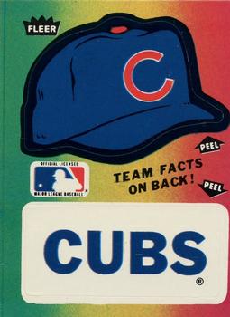 1984 Fleer - Team Stickers #NNO Chicago Cubs Cap Front
